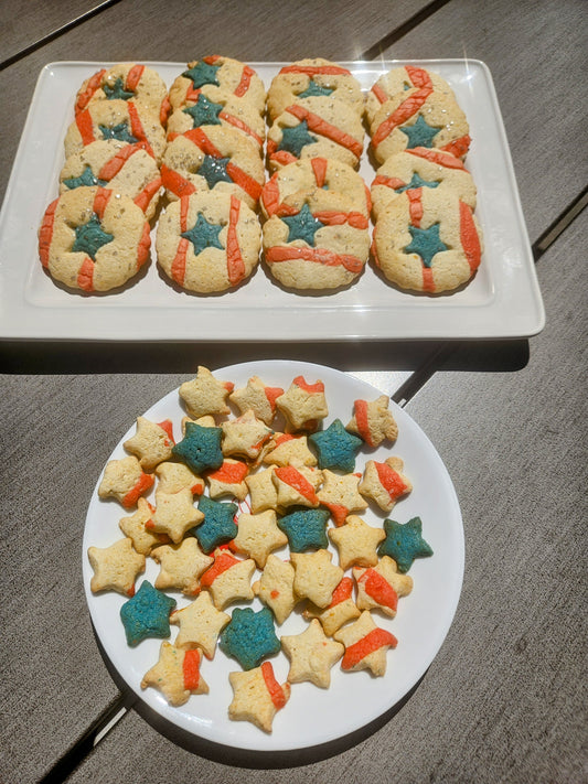 Star Spanglled Butter Cookies 🇺🇸