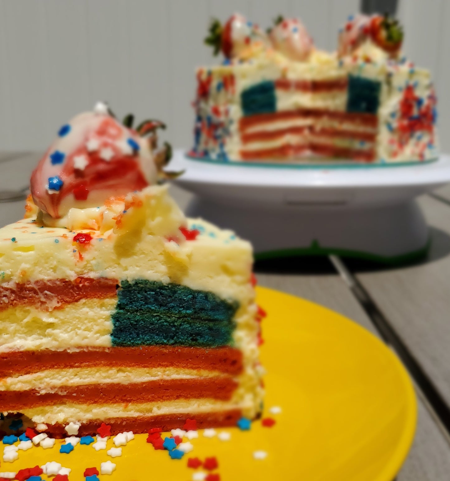 American Flag Cake