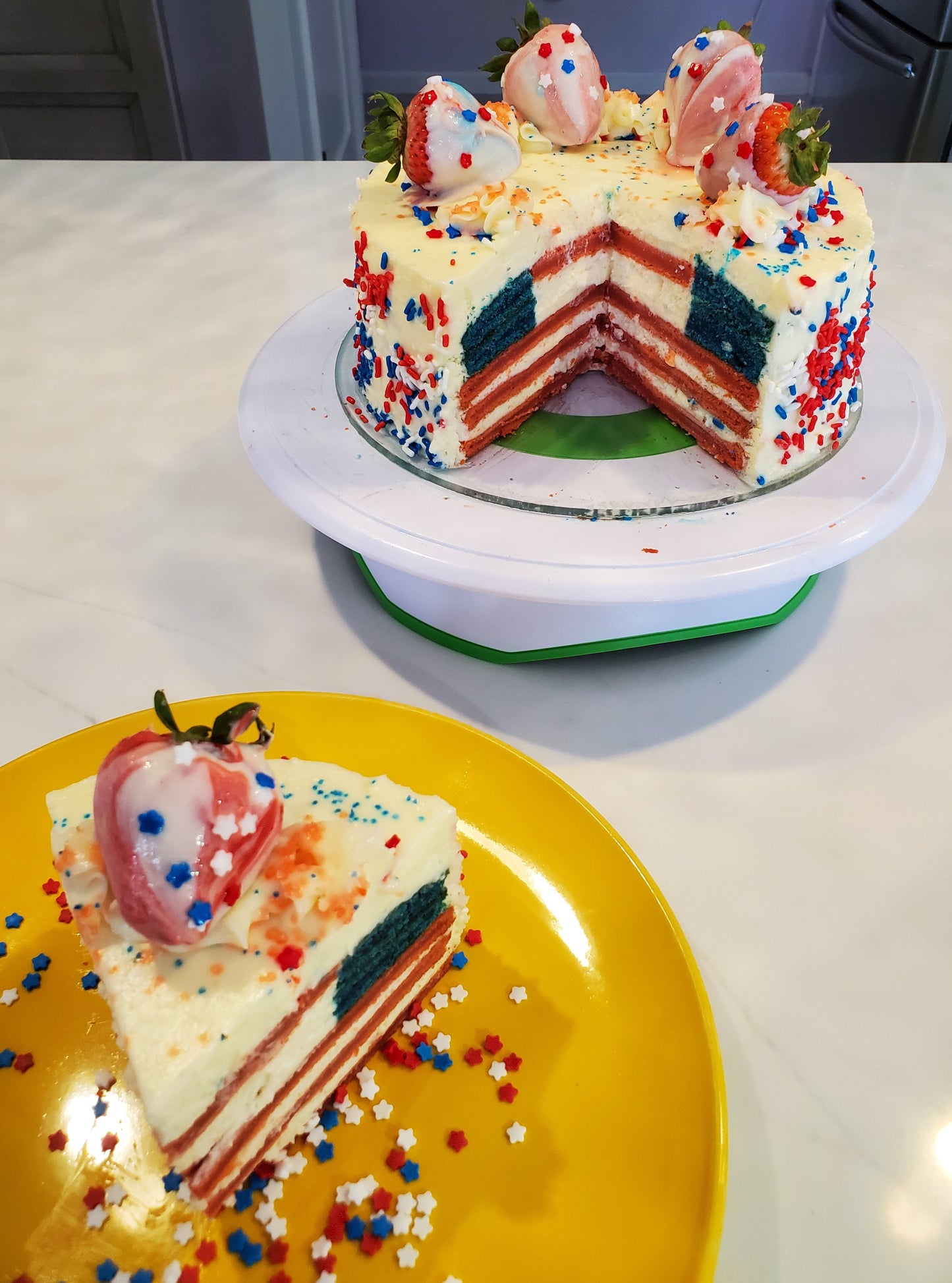 American Flag Cake